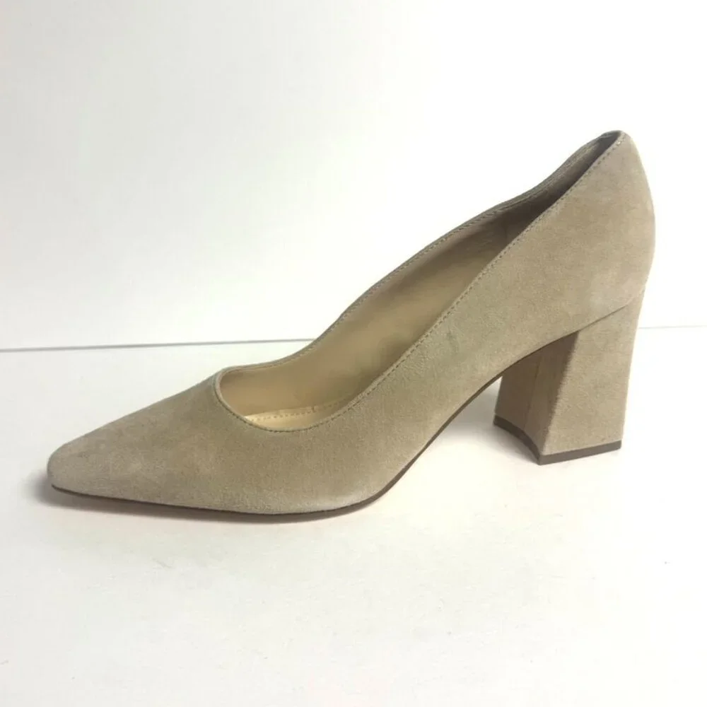Marc Fisher Womens Keri Pump Heel Light Natural Size 10 M - Picture 1 of 6
